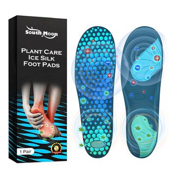 South Moon SOA06-A082-1-BK1 Plantillas transpirables de seda de hielo / Almohadillas antidolor para los pies