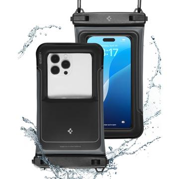 Spigen A611P Funda Universal Impermeable Flotante - IPX8/30m, Paquete de 2 - Negro Mate