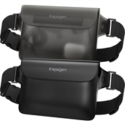 Riñonera impermeable Spigen A620 con correa ajustable - 2 piezas. - Negro / negro translúcido