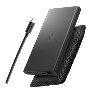 Spigen Essential EA2210 Power Bank 10000mAh con 2 puertos USB-C y USB-A - Negro