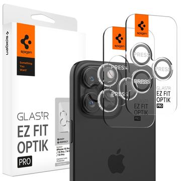 Spigen Glas.tR Ez Fit Optik Pro Protector para Lente de Cámara para iPhone 16 Pro/16 Pro Max