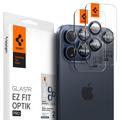 Spigen Glas.tR Ez Fit Optik Pro Protector para Lente de Cámara iPhone 14 Pro/14 Pro Max/15 Pro/15 Pro Max/16 Pro/16 Pro Max - Azul de titanio