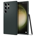Carcasa de TPU Spigen Liquid Air para Samsung Galaxy S23 Ultra 5G (Embalaje abierta - Bulk Satisfactorio) - Verde Oscuro
