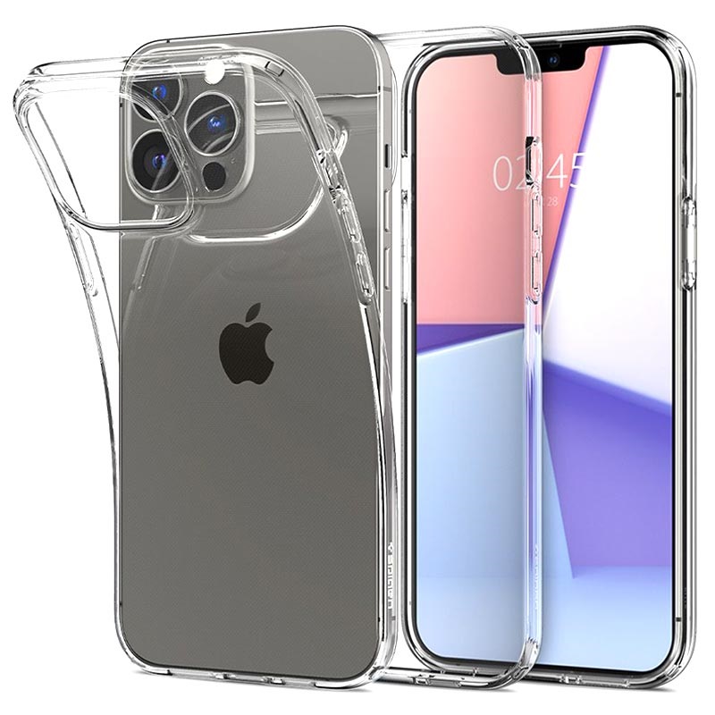 Carcasa TPU Spigen Liquid Crystal para iPhone 13 Mini - Transparente