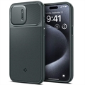 Carcasa Spigen Optik Armor Mag para iPhone 15 Pro - Verde Oscuro