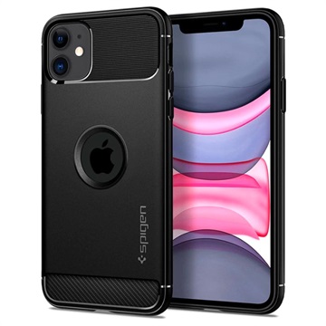 Carcasa Spigen Rugged Armor para iPhone 11 - Negro