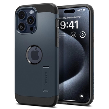 Carcasa Spigen Tough Armor Mag para iPhone 15 Pro - Gris Pizarra Metálico