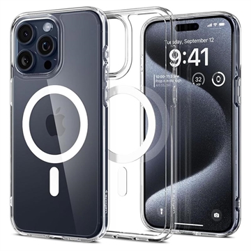 Carcasa Spigen Ultra Hybrid Mag para iPhone 15 Pro - Blanco / Claro