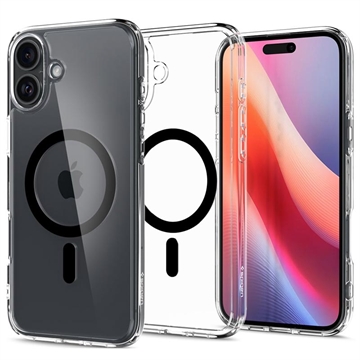 Carcasa Spigen Ultra Hybrid Mag para iPhone 16 Plus - Negro / Claro