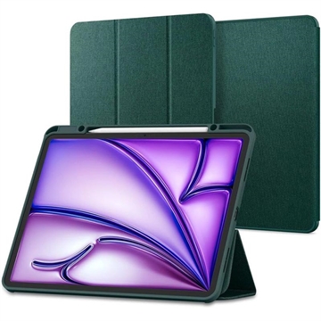 Funda Inteligente Spigen Urban Fit para iPad Air 11 2024/2025/iPad Air 2020/2022 - Verde Oscuro