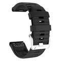 Correa deportiva de silicona para Garmin Fenix 3 / 3 HR / 5X / 5X Plus / 6X / 6X Pro - Negro