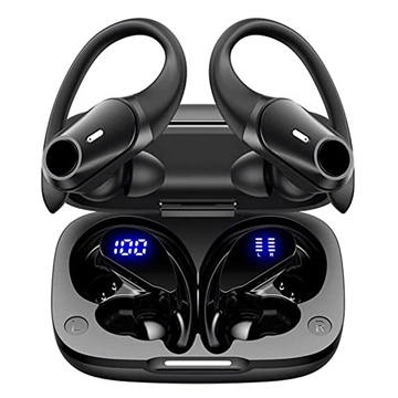 Auriculares Deportivos TWS con Estuche de Carga T59 - HiFi - Negro