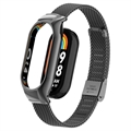 Correa de Malla de Acero Inoxidable con Estuche para Xiaomi Smart Band 8 - Negro
