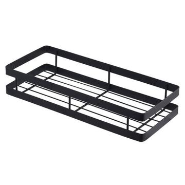 Portaespecias de pared de acero inoxidable - 30 cm - Negro
