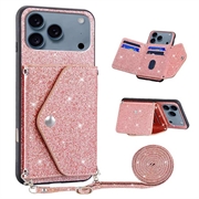 Carcasa con Tarjetero para iPhone 17 Pro Stardust - Rosa