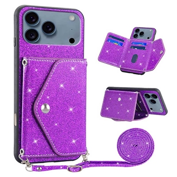 Carcasa con Tarjetero para iPhone 17 Pro Stardust - Púrpura