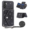 Carcasa con Tarjetero para Samsung Galaxy A14/A14 5G Stardust - Negro