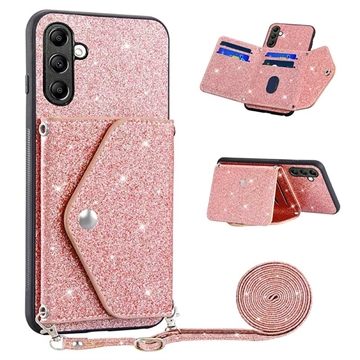 Carcasa con Tarjetero para Samsung Galaxy A14 Stardust - Rosa