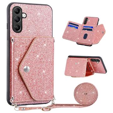 Carcasa con Tarjetero para Samsung Galaxy A36 Stardust - Rosa