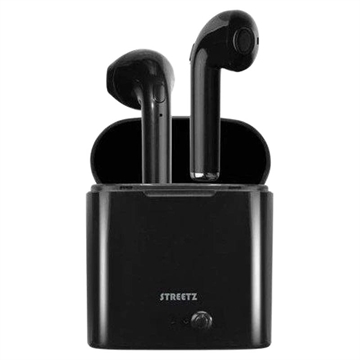 Streetz TWS-0007 Auriculares True Wireless con estuche de carga - Negro