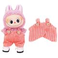 Peto Oso a Rayas para Labubu Minifigura 17cm - Rosa