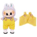 Peto Oso a Rayas para Labubu Minifigura 17cm - Amarillo