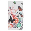 Funda Estilo Cartera Style Series para Huawei Nova 5T, Honor 20/20S - Mariposas / Círculos