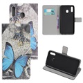 Funda Estilo Cartera Style Series para Samsung Galaxy A20e - Mariposa Azul