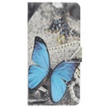 Funda Estilo Cartera Style Series para Samsung Galaxy A20e - Mariposa Azul