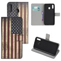 Funda Estilo Cartera Style Series para Samsung Galaxy A20e - Bandera Vintage de EE.UU.