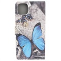 Funda Estilo Cartera Style Series para iPhone 11 - Mariposa Azul