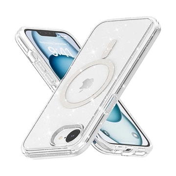 Funda Híbrida Stylish Glitter Series para iPhone 16e - Compatible con MagSafe