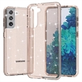 Funda Híbrida Stylish Glitter Series para Samsung Galaxy S21 5G