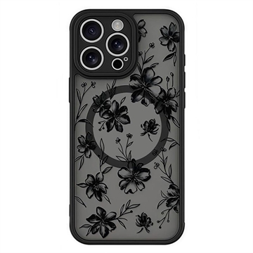 Funda magnética protectora con estilo iPhone 15 Pro Max - Lazos negros