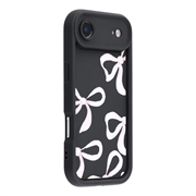 Elegante funda de TPU antichoque para iPhone Air con bordes elevados - Negro / Lazo grande