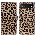 Stylish Series Funda para Google Pixel 7a - Estilo Cartera - Leopard