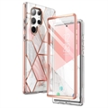 Carcasa Híbrida Supcase Cosmo para Samsung Galaxy S23 Ultra 5G - Mármol Rosa