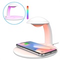 Swan Shape Fast Wireless Charger and LED Lamp with Touch Control - 10W