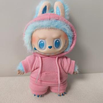 Conjunto Sudadera Muñeca Labubu 17cm - Rosa