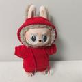 Labubu Muñeca 17cm Conjunto Sudadera - Rojo