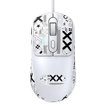 Pegatina antideslizante para ratón de oficina T-WOLF G580 - Blanco