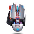 Ratón para juegos con cable T-WOLF V9 con luz RGB - Plata