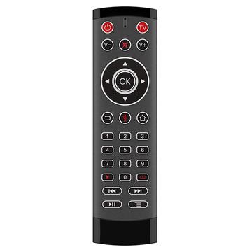 T1-PRO-TV 2-Key IR Learing Función Air Mouse Smart Control remoto inalámbrico con micrófono para Android TV Box / Stick