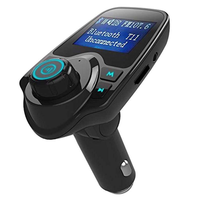 Cargador de coche carro con transmisor FM y Bluetooth para Telefonos Smart  Phone