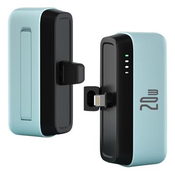 T160 Mini Lightning Power Bank Portátil - PD 20W, 5000mAh - Azul cielo