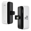 T160 Mini Lightning Power Bank Portátil - PD 20W, 5000mAh - Blanco