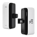 T160 Mini Portable USB-C Power Bank - PD 20W, 5000mAh - Blanco