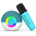 T97 Micrófono de karaoke para niños con altavoz Bluetooth y subwoofer - Verde