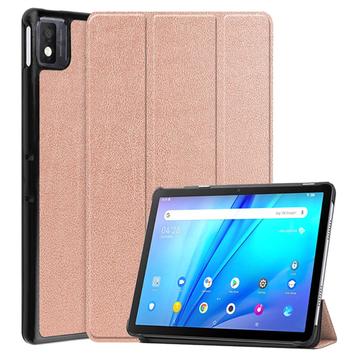 Funda Inteligente de Tres Pliegues para TCL NxtPaper 10s - Rosa Dorado