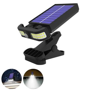TJ-105 Luz solar de movimiento con clip de 40 LED - Luz blanca